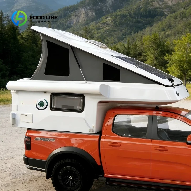 Customized Hot Sale Aluminum Pickup Truck Camper-All-in-One Pop up Caravan with Sleeping Area Storage & Bathroom for Adventure