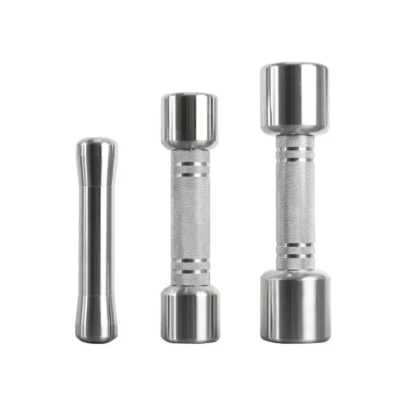 Women's children's stainless steel dumbbells practice beautiful back slender arms all-steel fitness home CNC high-end