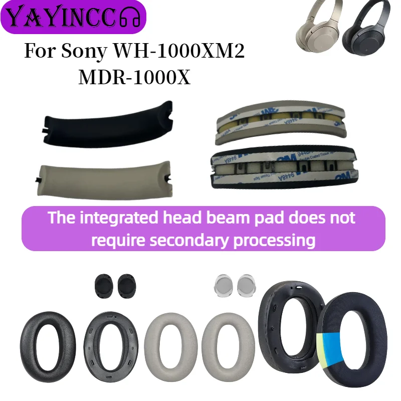 

YAYINCC Plug and Play Headphone Headband Repairing Inner and Replace Leather / Ice ear pads Combo for Sony WH-1000XM2/MDR-1000X
