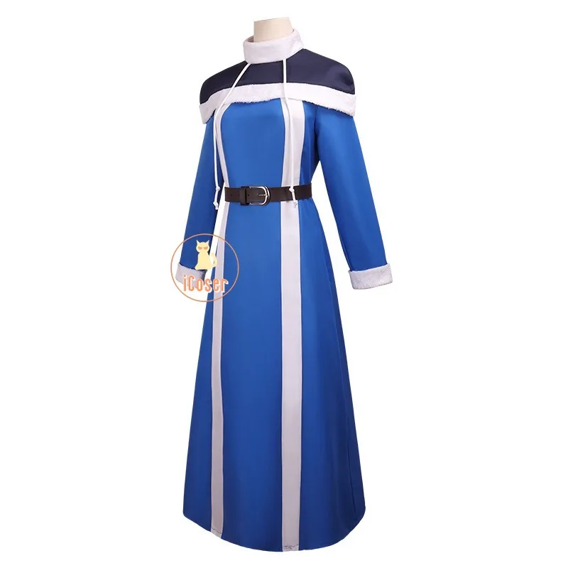 Juvia Lockser Fairy Tail 100YQ Cosplay Set - Uniform Dress Wig Hat Shawl Stickers, Halloween Costume for Women view 4