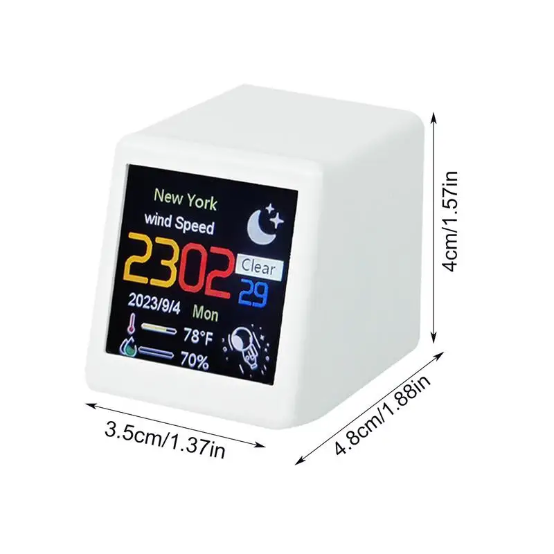 Alarm Clock Desktop Decoration Smart Digital Alarm Clock And Desktop Decoration Smart Weather Forecast With Wifi Smart Air