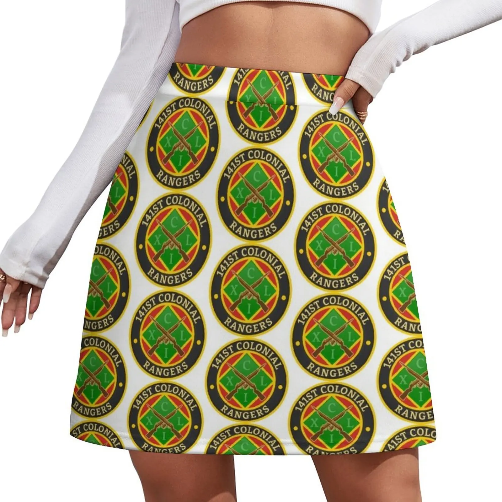 

141 CR Flag Mini Skirt korean summer clothes korean luxury clothing skirts for womens luxury women's skirt