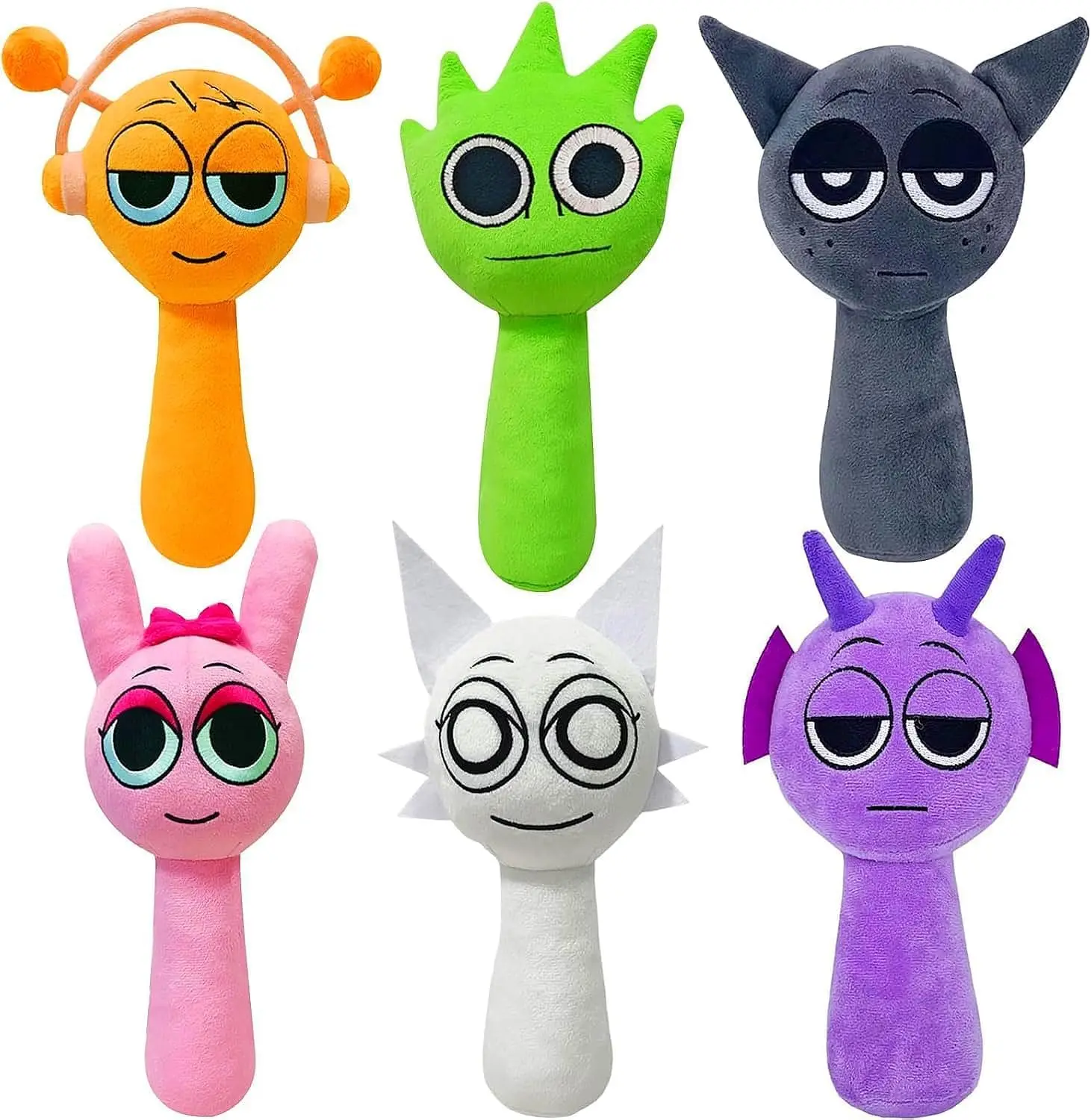 

Sprunki Plush Toys for Kids,Sprunki Game Merch Toy Cute Soft Stuffed Sprunki Mini Figures Game for Gift Party Birthday Christmas