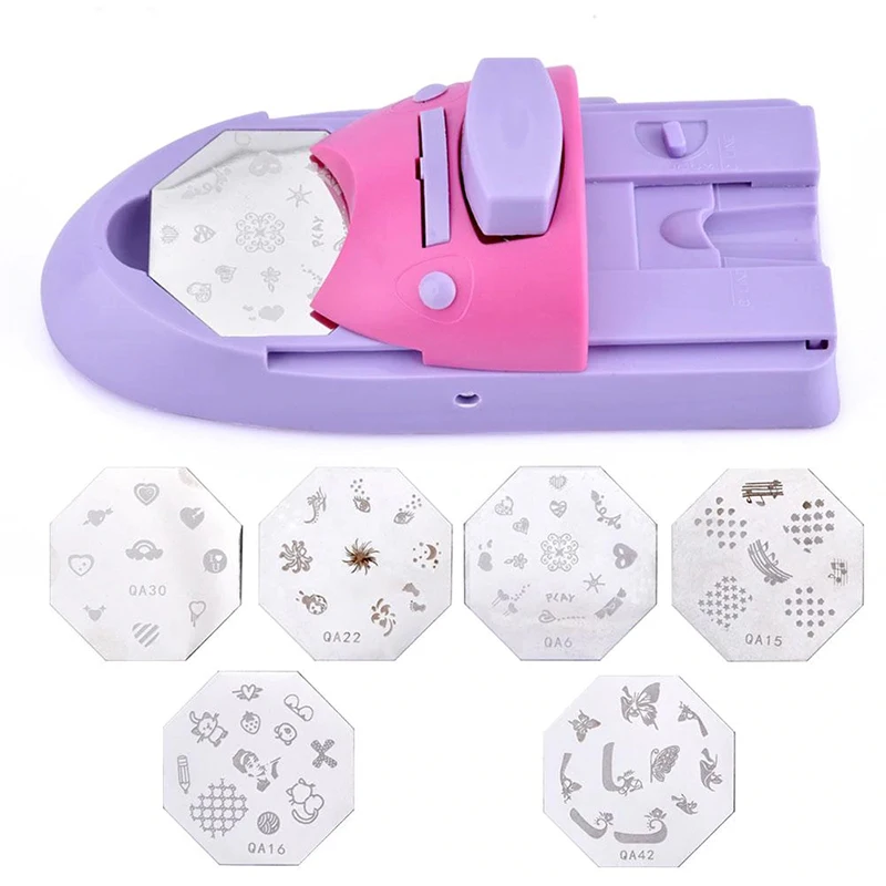 New Nail Art Printing Machine Handmade Nail Polish Painting Machine Set DIY Manual Nail Art Painting Machine