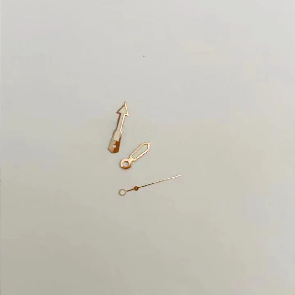 Watch Hands for NH35/NH36/4R36/7S Movement Rose Gold Edge Green Luminous SKX009 Watch Accessories Watch Repair Parts