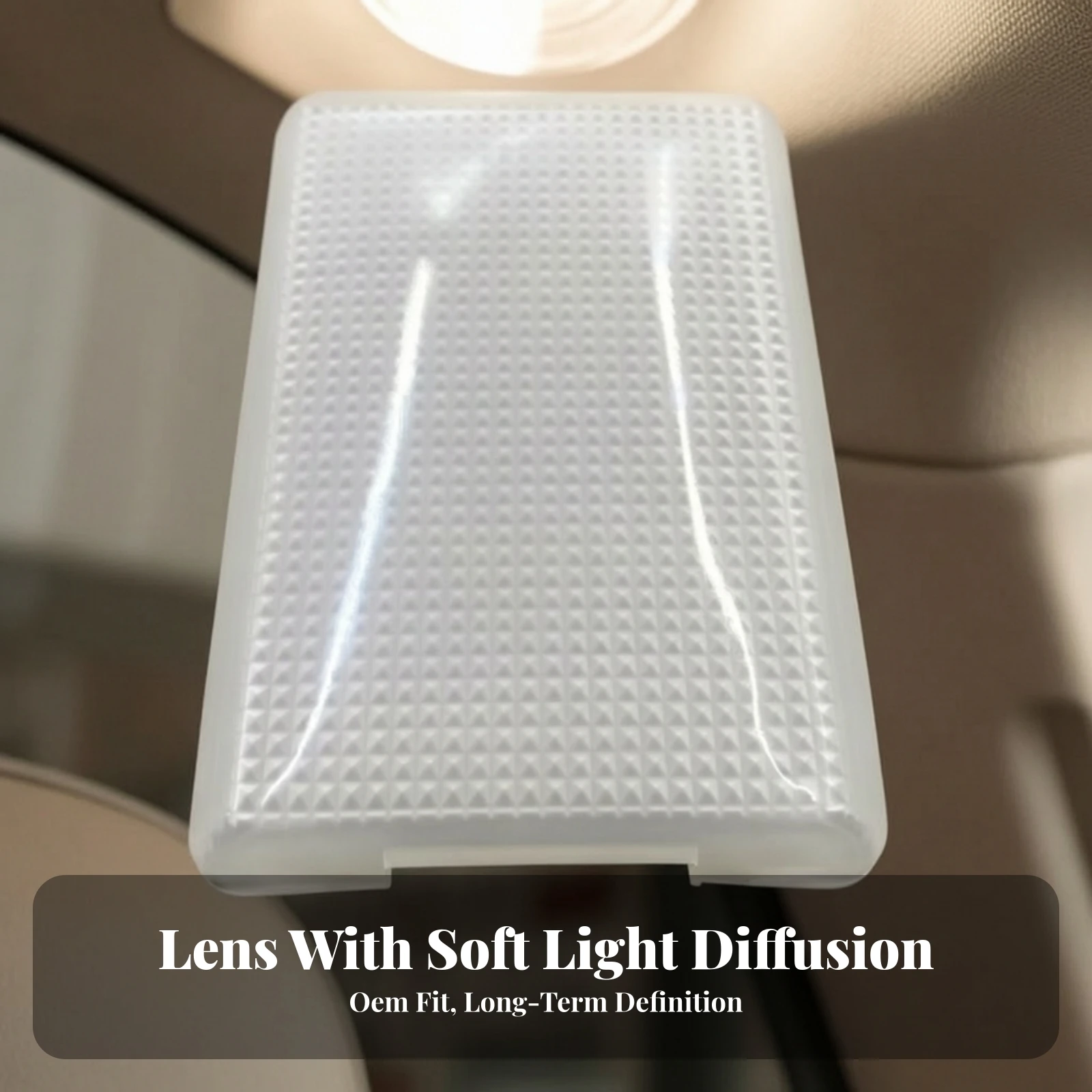 Dome Lamp Lens Sturdy Dome Light Cover Lens Textured Translucent for Automotive DIYers