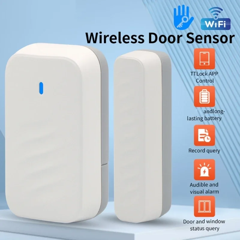 

Adjustable Wireless Discreet Entry Detector Suitable For Door Window Home Security Alarm Real Time Open Alerts F19E