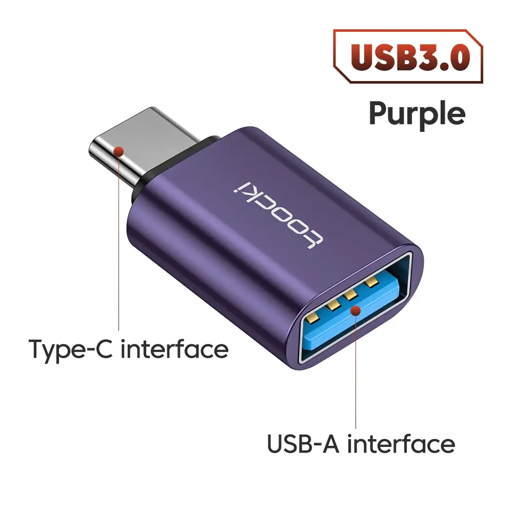 Toocki Otg Usb 3.0 Naar Type C Adapter Micro Naar Type C Mannelijk Naar Usb 2.0 Vrouwelijke Converter Voor Macbook Xiaomi Samsung Otg Connector