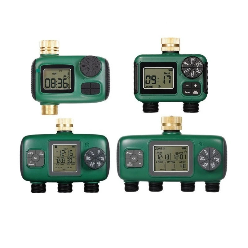 

IP55 waterproof 1234 water valve knob button control LCD display garden irrigation water valve timer
