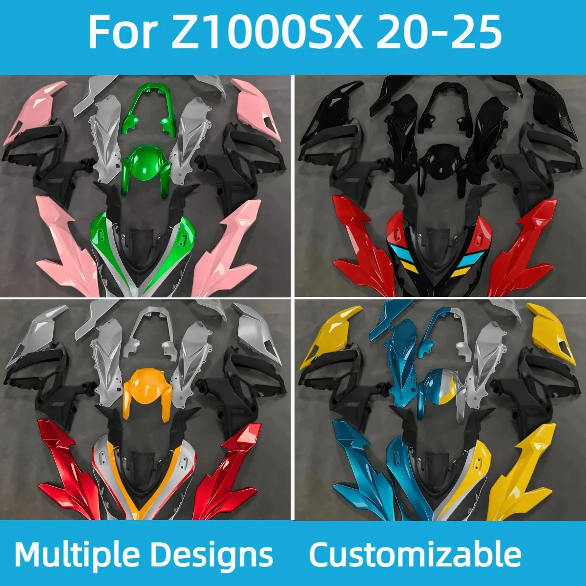

Full Fairing Set for Kawasaki Z1000SX 2020-2025 Motorcycle Fairings Kit ABS Injection Bodywork Parts Z 1000SX 20-25