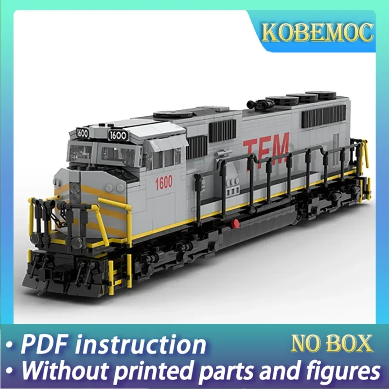 

Строительные блоки Moc TFM SD70MAC, модель локомотива, технология, кирпичи, сделай сам, сборка поезда, механические инструменты, игрушка в подарок