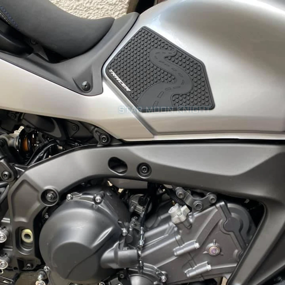 Non-Slip Tank Pad Protector For YAMAHA Tracer 9 TRACER9GT TRACER 9 GT 2021+ Fuel Tank Rubber Stickers Waterproof Anti-Scratch view 3