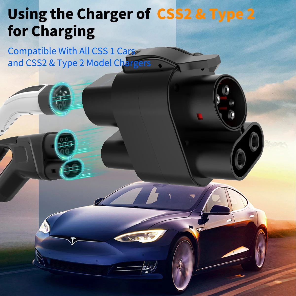 WUFEN CCS2 إلى CCS1 محول التيا - مراجعة Ccs2 To Ccs1 Fast Charge Adapter 250Kw وسعره