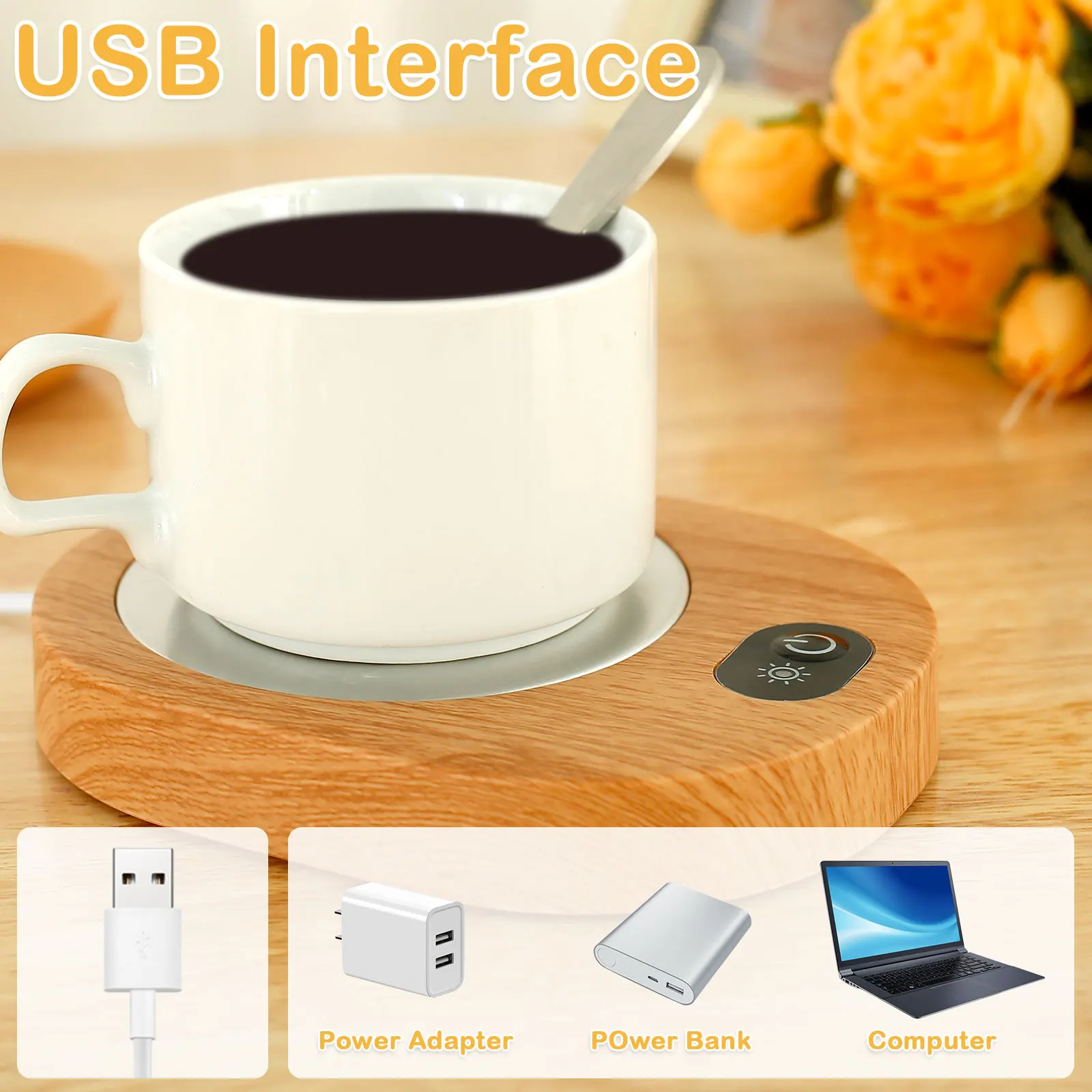 Electric Coffee Cup Warmer Portable USB Mug Warmer 55-65 Constant  Temperature Coffee Cup Heater Easy to Use Coffee Warmer Plate - AliExpress  15