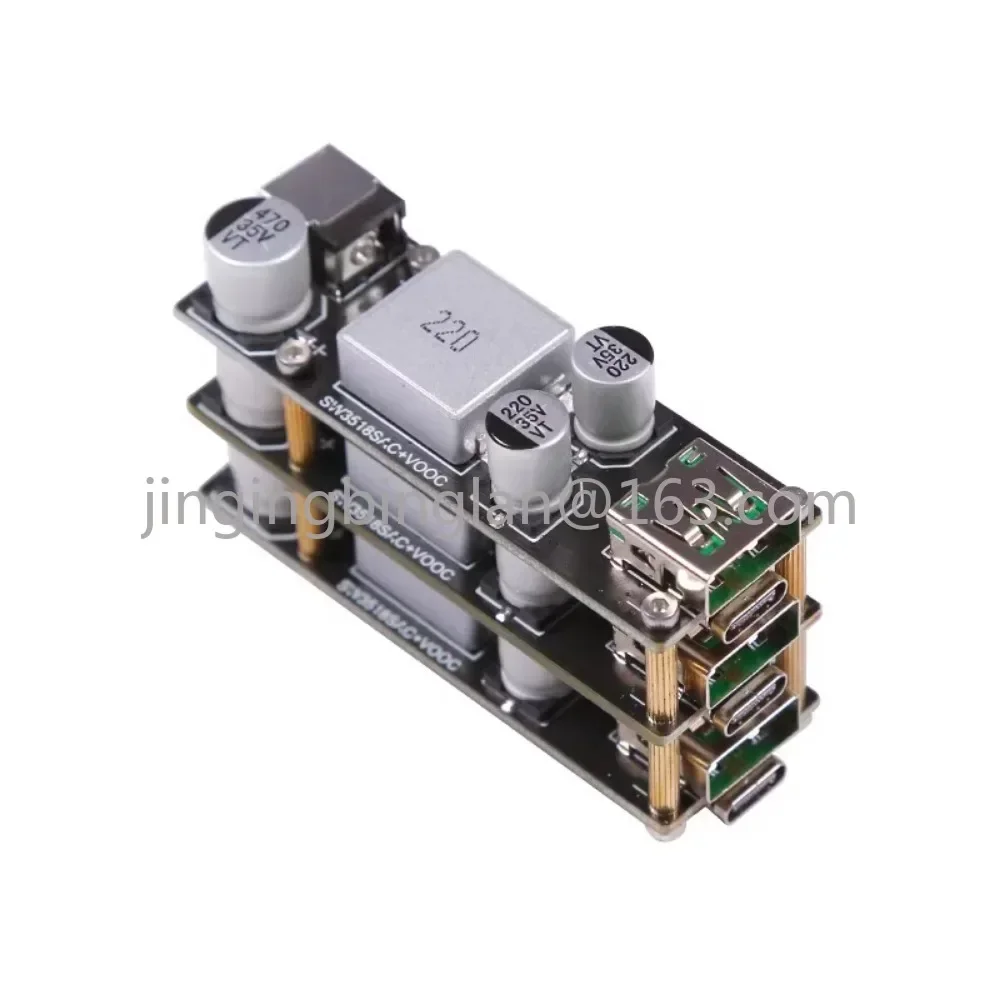 Módulo de carregamento rápido de protocolo completo 100w multi-interface tipo-c multifuncional sw3518 sc8701 pl5501 carregamento rápido