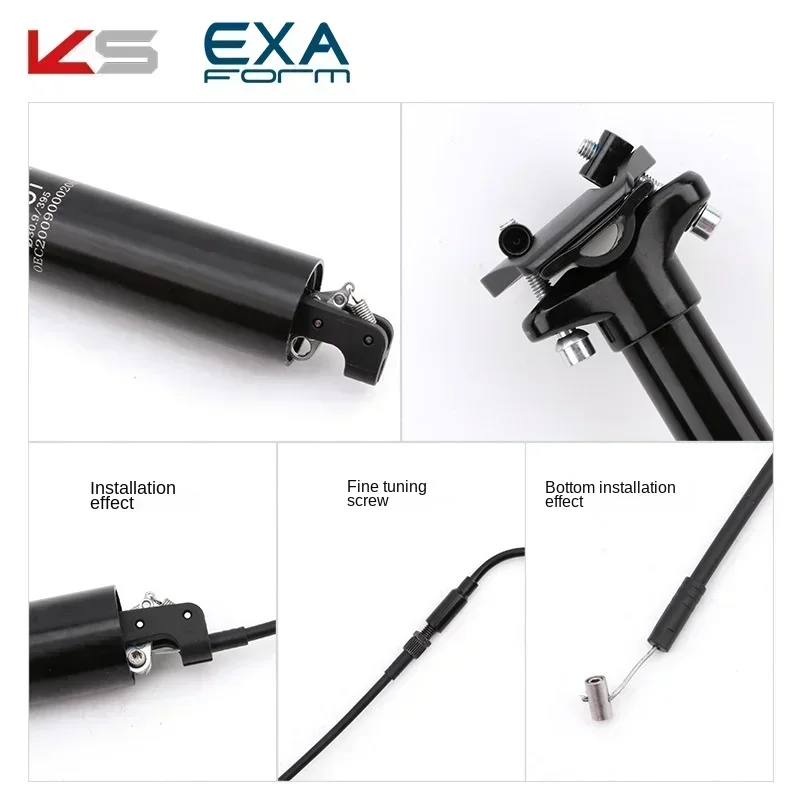 KS 900i Wire Control seatpost 31 6 30.9 bicycle Telescopic seatpost Adjustable seat post Internal Routing mtb dropper 31.6 30 9