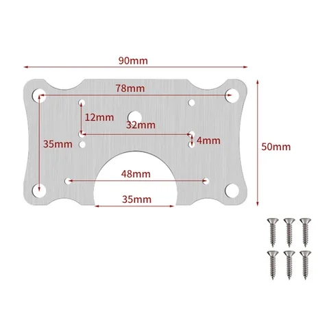 Stainless Steel Plate Installer Panels Hinge Repair Plate, Foldable Table Cabinet, Window Door, Furniture Drawer