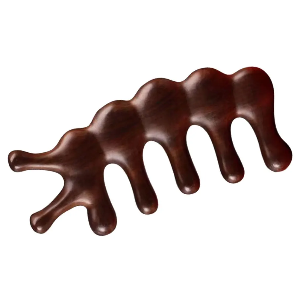 

Wooden Massage Comb Wide Tooth Scalp Massager For Hair Care Anti-Static Portable Comb Sandalwood Style Acupoint Tool
