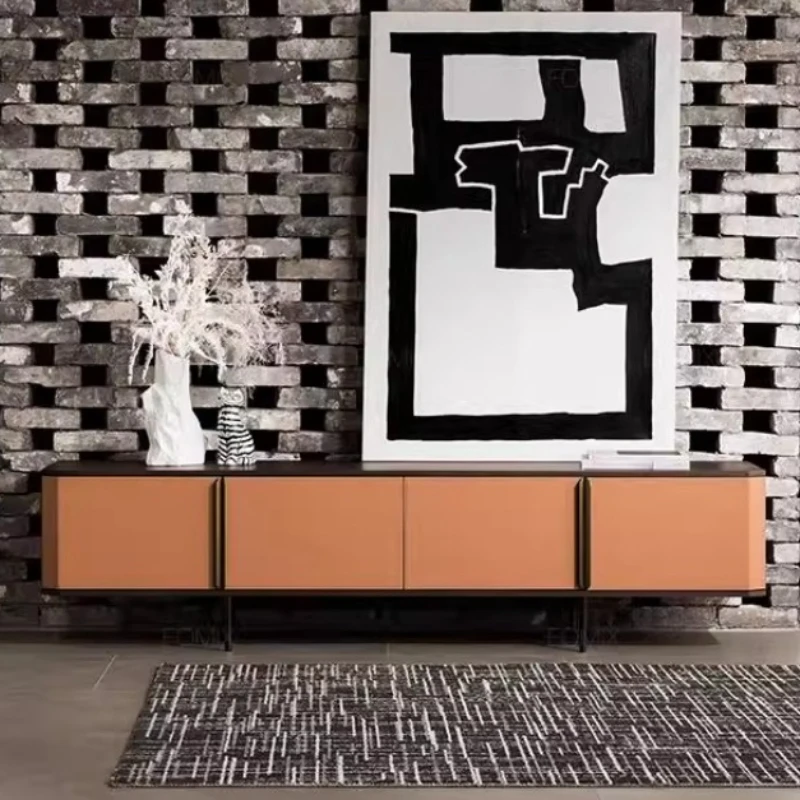 خزانة تلفزيون بتصميم إيطالي لغرفة المعيشة، ألعاب عالمية، تخزين أفلام عصرية، طاولة تلفزيون، وحدة تحكم، أثاث موبليس #5