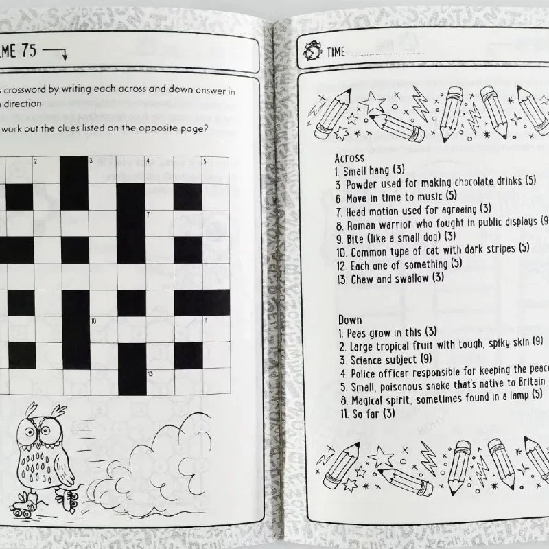 Juego de mesa de matemáticas del cerebro para niños, 10 piezas, buscador de palabras, juegos de viaje, rompecabezas para niños inteligentes, libro de lectura en inglés, educación