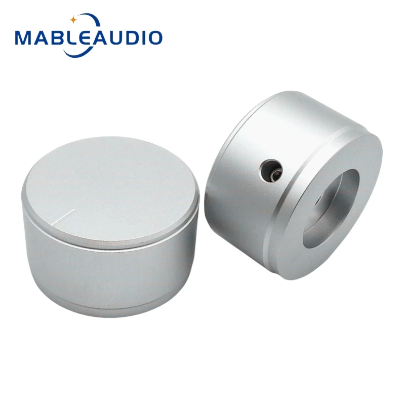 1 Stück 38x22mm Voll aluminium legierung Voll knopf Potentiometer Volumen Hifi Audio-Verstärker CD-Ton glatten Knopf – Detail 9