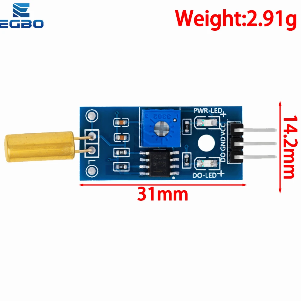 وحدة استشعار زاوية ذهبية EGBO ، مفتاح كروي ، وحدة استشعار إمالة ، SW520D ، من 1 إلى 10
