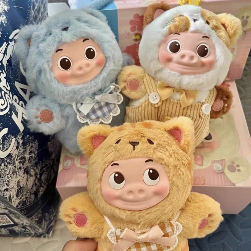 

2025 Original Gg Bond Pig Mi Series Blind Box Kawaii Desk Decor Ornament Customized Toy Plush Pendant Doll Collectible Gifts