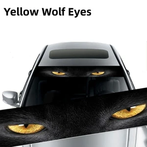 3D Car Front WindShield Effect Custom Stickers Interesting Stickers Standard Ghost Wolf Eyes Standard 11 Main Sales Sticker for Creak Pary - №3