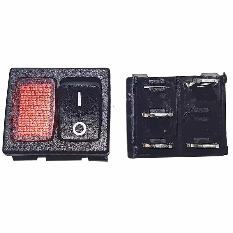 Lampu Indikator Merah RL3-2 Asli 6A250V T125/55 Empat Pin Dua Posisi 21*24Mm 10A125V