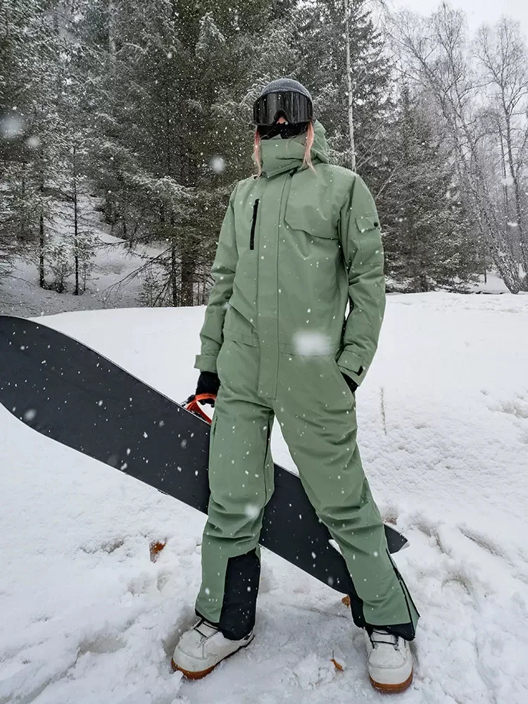 Airpose Tuta da sci monopezzo Impermeabile e traspirante Snowboard Abbigliamento da lavoro invernale Pantaloni Giacca da sci Donna Uomo