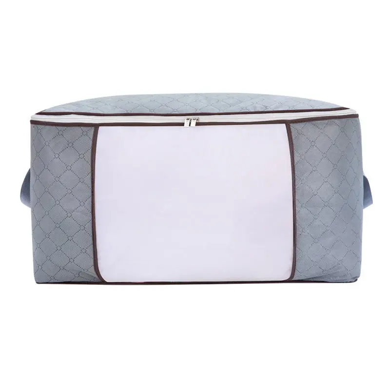 70/90L Large Capacity Clothes Storage Bag Foldable Blanket Storage Containers for Organizing Bedroom Closet