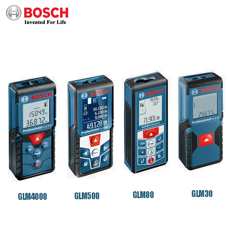 Bosch Laser Rangefinder GLM30 GLM4000 GLM50 Outdoor Measure 30/40/50m Handheld High Precision Measuring Instrument Bare Tool