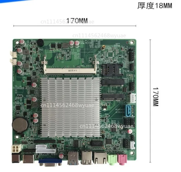 M218FC/M219/J1800/J1900/N100 Mini IPC Cash Register Motherboard 17X17 ITX Silent DC Power COM/LVDS/EDP