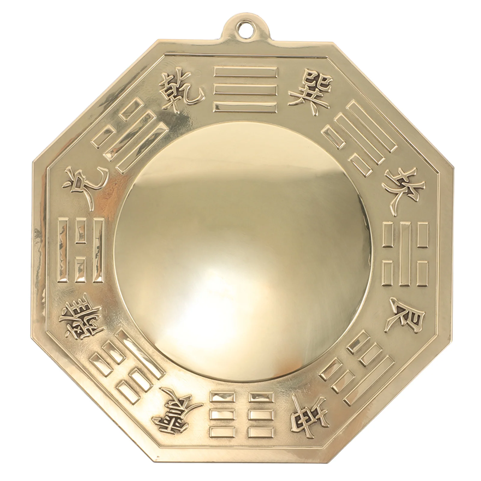 

Copper Traditional Chinese Convex Bagua Mirror Feng Shui Wall Hanging Ornament Spiritual Protection Positive Energy Home Decor