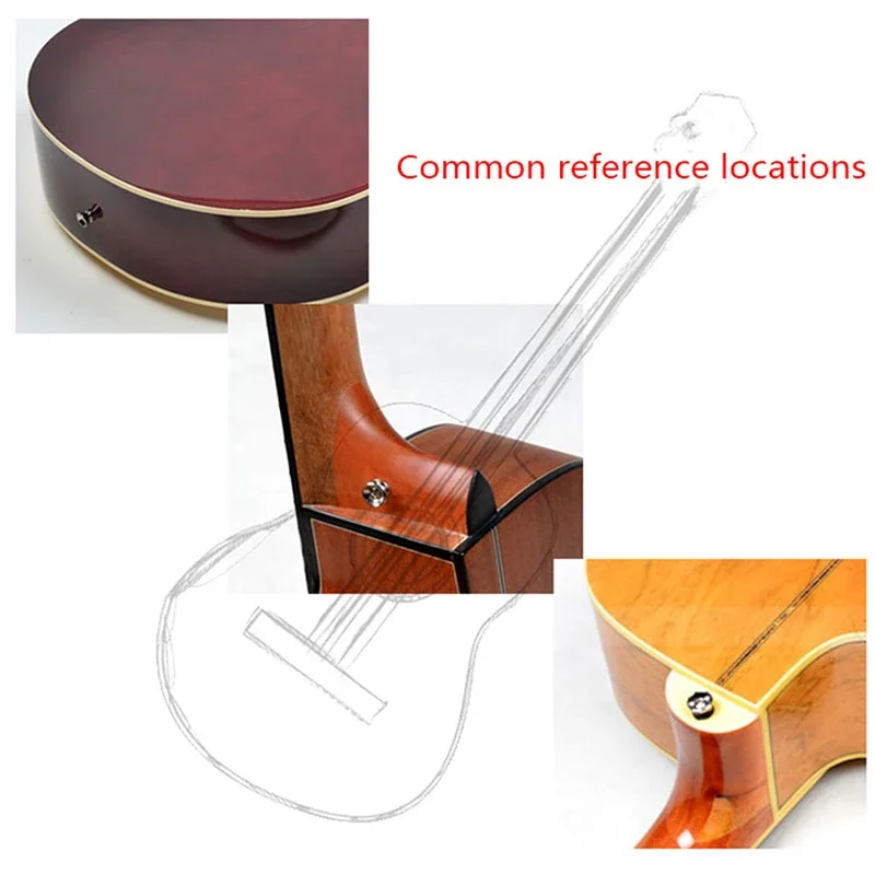 NEW 1pc Chrome Copper Guitar Strap Locks Mushrooms Heads Guitar Bass Strap Locks Pins Belt Buckle Buttons Silver/Black/Silver