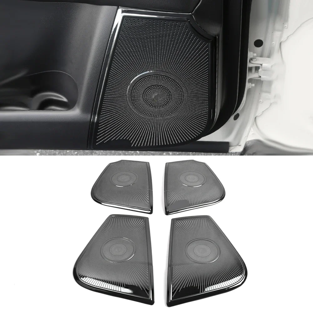 

For Nissan Patrol Y62 2010-2019 Stainless Car Door Panel Loudspeaker Pad Speaker Cover Trim Frame Sticker Moulding Accessories