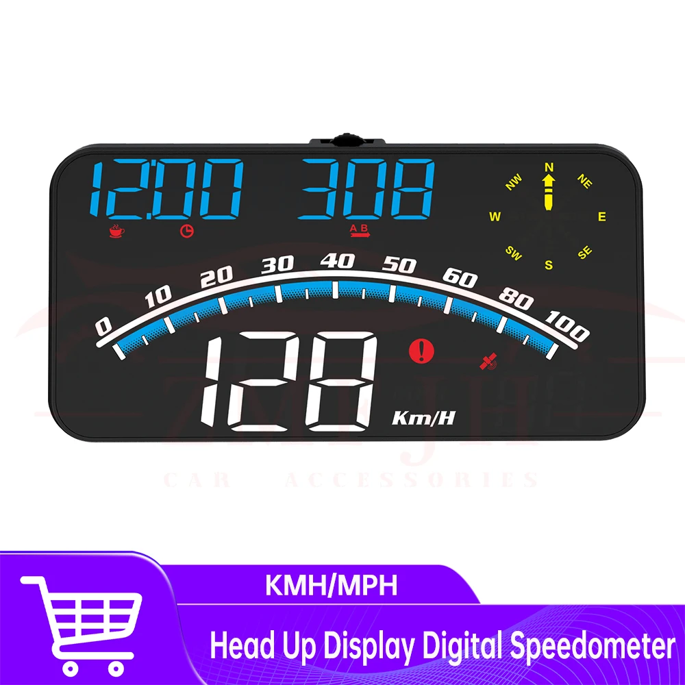 

GPS HUD Head Up Display Car Speed Windshield Projector Auto Electronics Shift Reminder Water Temp KM/H MPH