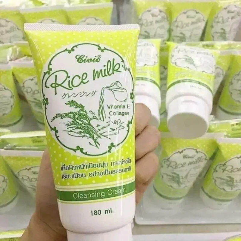 

Sữa rửa mặt gạo Rice milk Thái Lan 180ml Rice Milk Cleansing Nourishing Hydration Collagen Elasticity Smooth Skin Sua Rua Mat