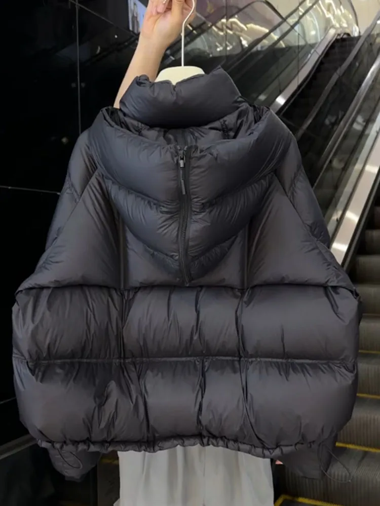 

Уникальная женская пуховая куртка-пуховик Black Winter 2025: Новинка премиум-класса, укороченная модель в корейском стиле, прямой крой, из полиэстера.