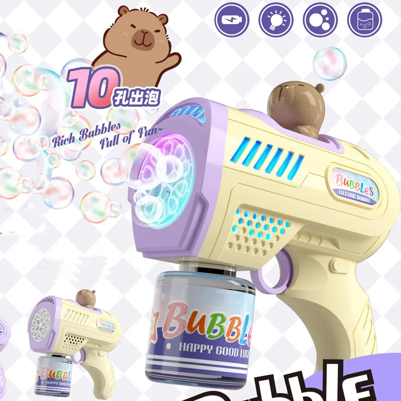 Belo portátil totalmente automático adesivos espaço soprando bolha brinquedo bolhas arma ao ar livre máquina de bolha presente do feriado brinquedo.