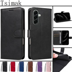 Leather Phone Case For Samsung A17 A27 A37 A57 A07 Flip Wallet Cover for Galaxy S7 Edge S8 S9 Plus S10 Lite Note 8 9 10 20 Ultra