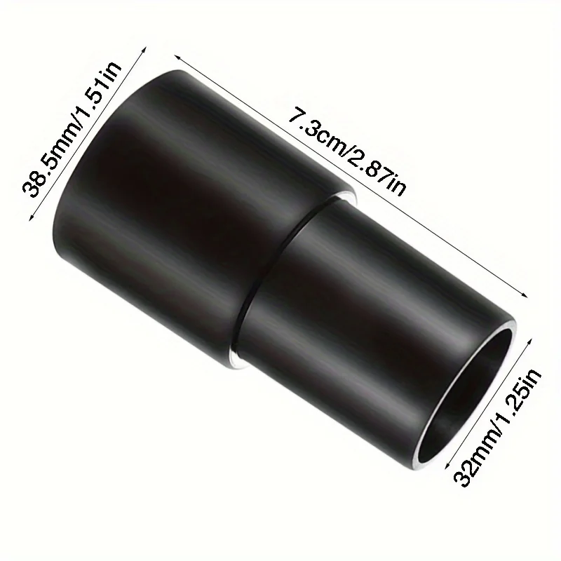 2 шт. переходник для шланга пылесоса — подходит для наружного диаметра 1-3/8 дюйма до внутренней части 1-1/4 дюйма, прочный пластик, простота установки