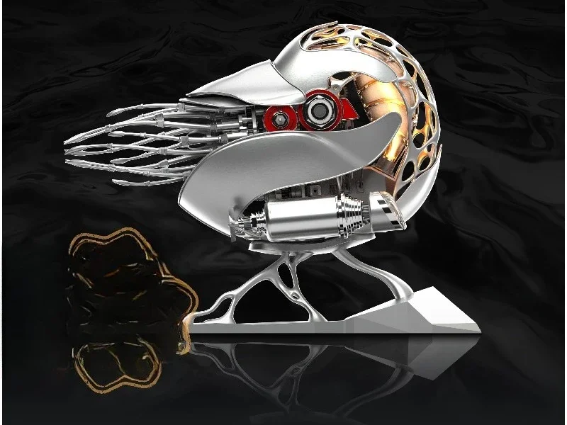Extreme Mechanical Nautilus Metal Primary Color Assembly TYPE-C Charging Art Ornament