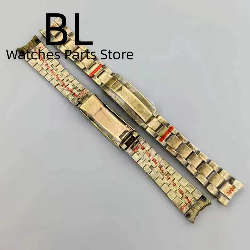 BLIGER 20mm/21mm Brused Watch Band Bronze 904L Stainless Steel Oysters/Jubilee Bracelet With Glide Clasp For 40mm41mm43mm Case