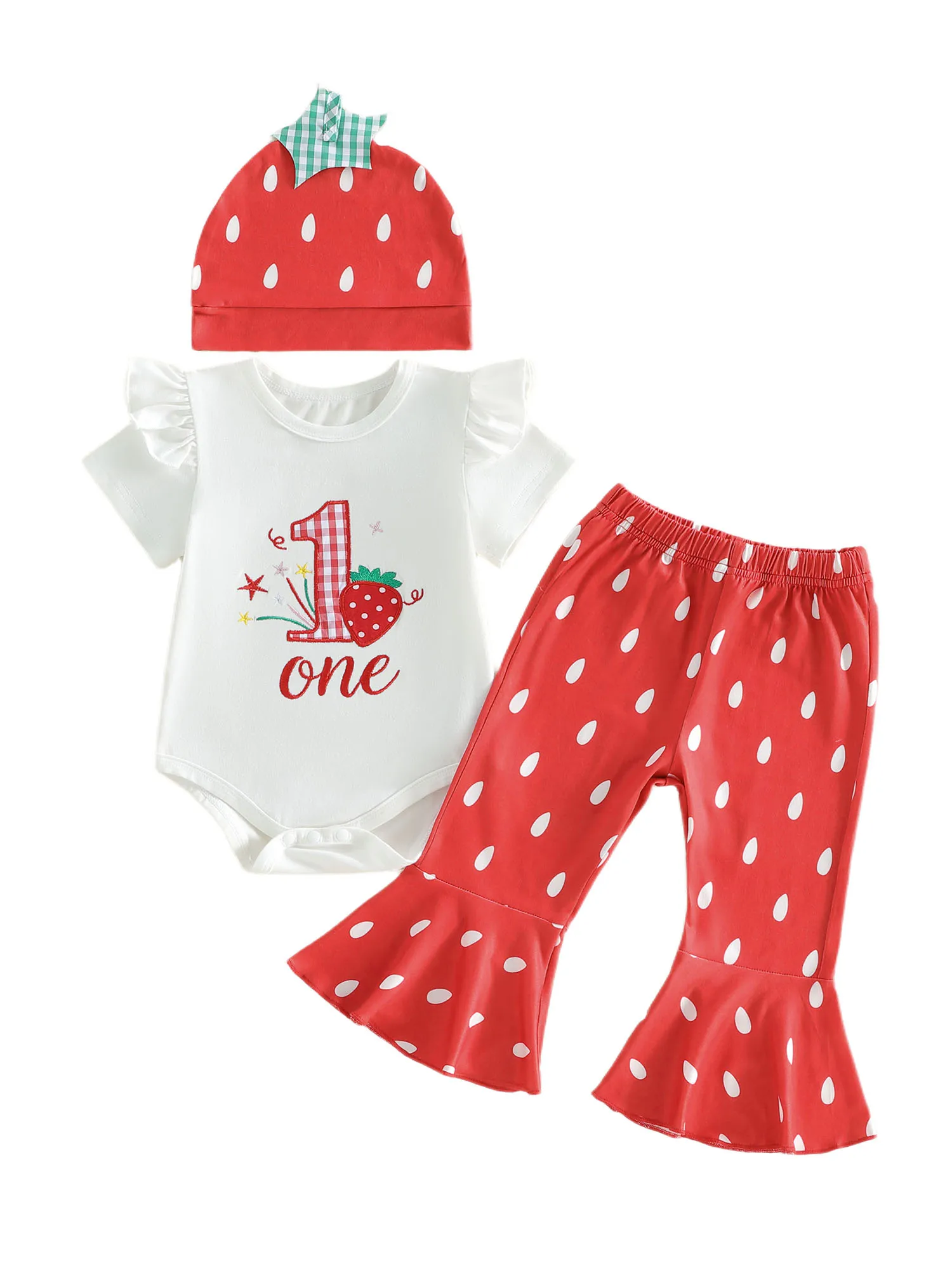 

Adorable Baby Girl Floral Print Romper with Matching Headband and Ruffle Pants Set Summer Outfit for Newborns
