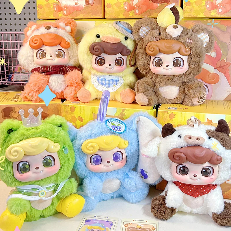 Jotoys Q สมบัติสัตว์อนุบาล Series ลึกลับ Plush กล่องตาบอดน่ารักกระเป๋าเป้สะพายหลังจี้ประณีตตกแต่งสาวของขวัญวันเกิด