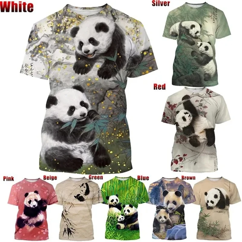 

Popular Temperament Comfortable Casual Fashion Cute 3D Printing Funny Panda Men's Women's T-shirt Pop Culture Streetwear Tops