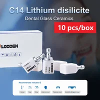 10 unids/caja disilicato de litio C14 laboratorio Dental bloques de cerámica de vidrio HT LT MT para CAD CAM Sirona Cerec chapa materiales de dentista