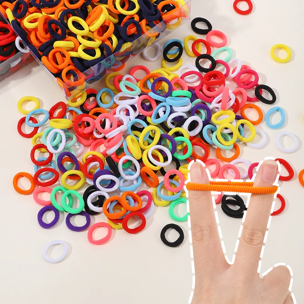 20/50/100pcs Girls Hair Bands for Hair Small Elastic Child Ponytail Holder Rubber Scrunchies Bands Headband Hair Accessories