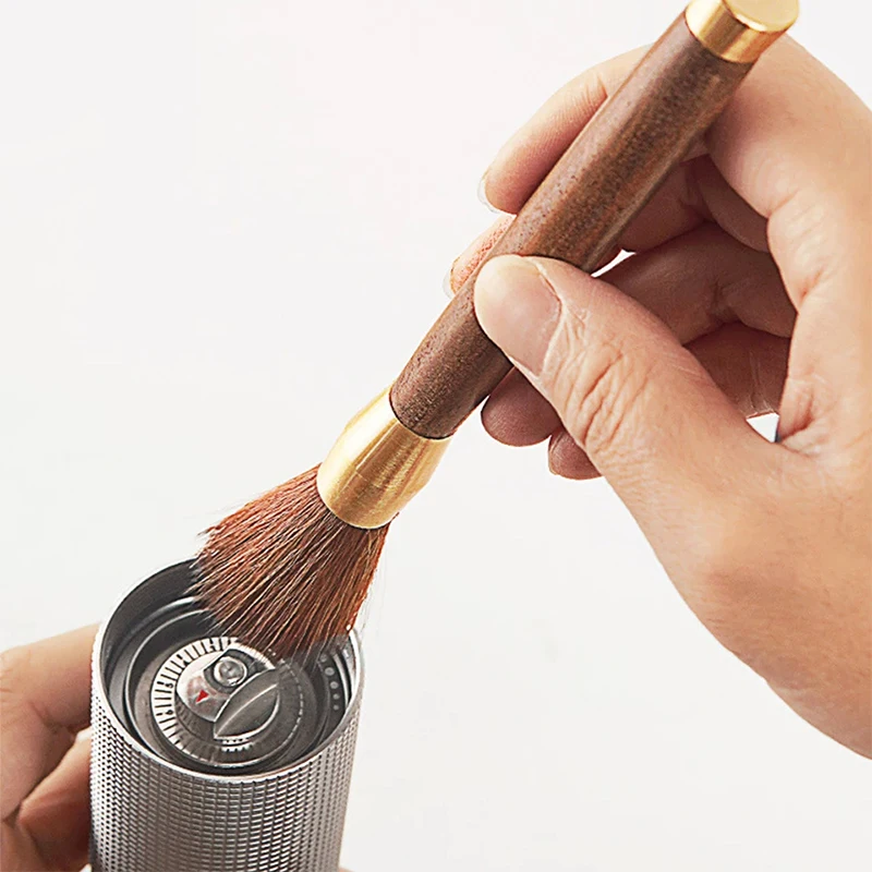 Coffee Brush Grinder Cleaning Tool Powder Cleaning Home Coffee Brush Set Remove Coffee Residue ABS/ Wooden Handle Espresso Brush